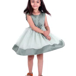 tior Fit & Flare Dress with Bow Applique image 2