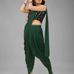 shrithi fashion fab Dhoti Styled Pre-Stitched Saree image 2