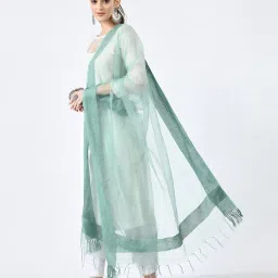 a r silk dupatta hub Dupatta with Tassels image 2