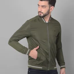 crimsoune club Men Slim Fit Biker Jacket with Zip-Front image 2