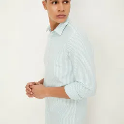 max Men Striped Regular Fit Shirt with Patch Pocket image 2