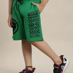 kidsville Boys Flat Front Graphic Print Shorts image 2