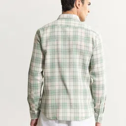snitch Summer Bliss Checked Slim Fit Shirt image 2