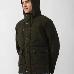 american eagle Flap Pockets Bomber Jacket with Hood image 2