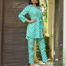 scakhi Chevron Print 2-Piece Co-Ord Set image 2