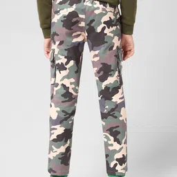 jack & jones Boys Camouflage Print Straight Fit Cargo Trousers image 2
