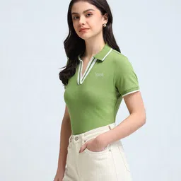 u.s. polo assn. Women Regular Fit Polo T-Shirt image 2