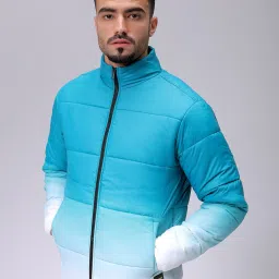 the indian garage co Men Ombre Print Slim Fit Bomber Jacket image 2