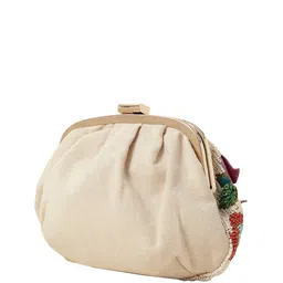 accessorize london Women Embellished Clutch with Detachable Chain Strap image 2