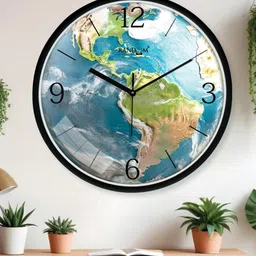 random Printed 12 Inch Plastic Wall Clock image 2