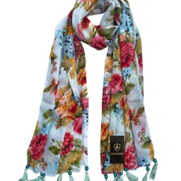 letz dezine Pack of 6 Women Printed Stoles image 2