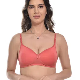 fims Women Pack of 2 Lightly-Padded Bras with Bow Trim image 2