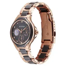 titan Men Glamour Round Dial Stainless Steel Watch - 95325KD02 image 2