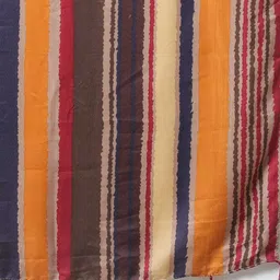 fig Striped Scarf with Tassels image 2