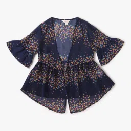 point cove Lace Top with Floral Shrug image 2