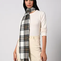 outryt by azorte Women Checked Scarf image 2