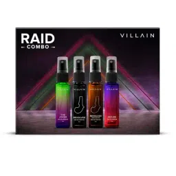villain Pack of 4 Raid Combo Premium Perfume Gift Set image 2
