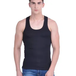 dollar bigboss Pack of 4 Men Solid Cotton Vest image 2