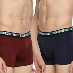 dollar bigboss Pack of 2 Men Shuffle Intellisoft Cotton Spandex Solid Trunks image 2