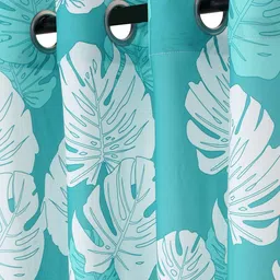 cortina eyelet curtain Pack of 2 Printed Window Curtains image 2