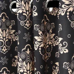 cortina eyelet curtain Pack of 2 Polyester Door Curtains image 2