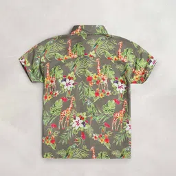 cherry crumble by nitt hyman Floral Print Relaxed Fit Shirt image 2