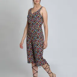 dodo & moa Floral Print Sleeveless Jumpsuit image 2