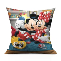 athom living Mickey Mouse Print Cushion Cover with Zip Closure image 2