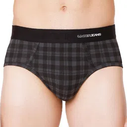 underjeans Pack of 2 Checked Briefs with Elasticated Waist image 2