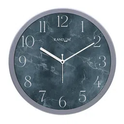 random Printed Plastic Round Wall Clock image 2