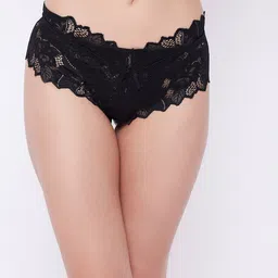 zerokaata Pack of 2 Lace Hipster Panties with Elasticated Waistband image 4