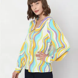 vero moda Printed Buttoned-Up Shirt image 2