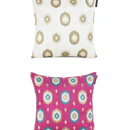 homely by romee Pack of 2 Embroidered Square Cushion Covers 16"x 16" image 2