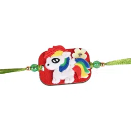 jewelz Unicorn Beaded Tie-Up Rakhi image 2