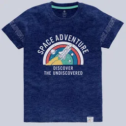 codez Boys Pack of 3 Regular Fit Typographic Print Crew-Neck T-Shirts image 2