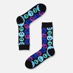 toffcraft Men Pack of 4 Printed Mid-Calf Length Socks image 2