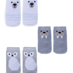 passion petals Pack of 3 Boys Printed Socks image 2