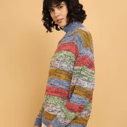 wrangler Striped Turtle-Neck Sweater image 2