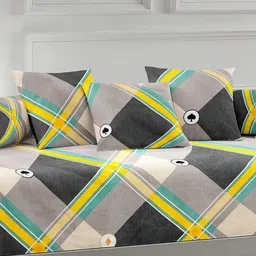 arrabi Set of 6 350 TC Printed Bedsheet with Bolsters & Cushion Covers image 2