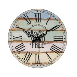 olive tree Colourblock Wooden Wall Clock image 2