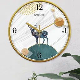 random Graphic Print Plastic Wall Clock image 2