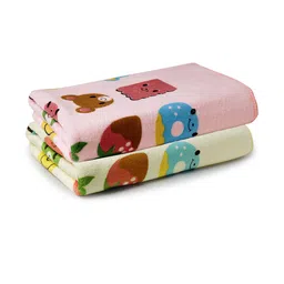 fabinaliv Set of 2 Printed Bath Towels 43" x 22" image 2