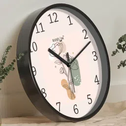 random Floral Print Round Wall Clock image 2