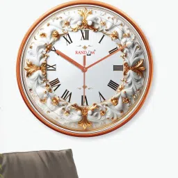 random Round Analogue Wall Clock image 2