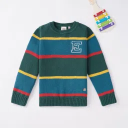 ed-a-mamma Striped Round-Neck Sweater image 2