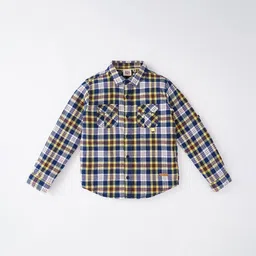 ed-a-mamma Checked Shirt with Flap Pockets image 2