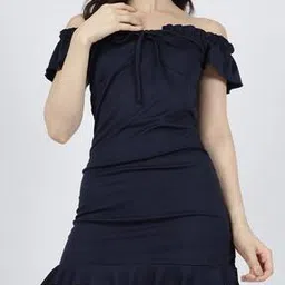 Shein Off Shoulder Ruched Bodycon Mini Dress-picture-37