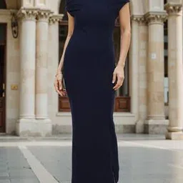 Shein Party Off Shoulder Slit Hem Maxi Mermaid Dress-picture-15