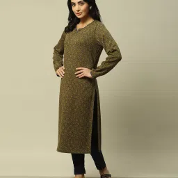 rangriti Women Geometric Print Straight Kurta image 2