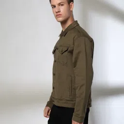 john players jeans Men Slim Fit Trucker Jacket image 2